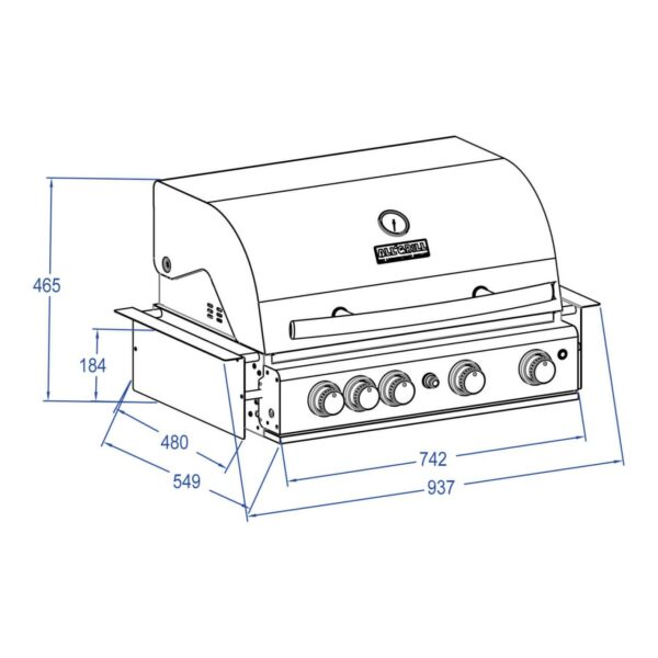 ALLGRILL TOP-LINE CHEF L - BUILT-IN mit Air System