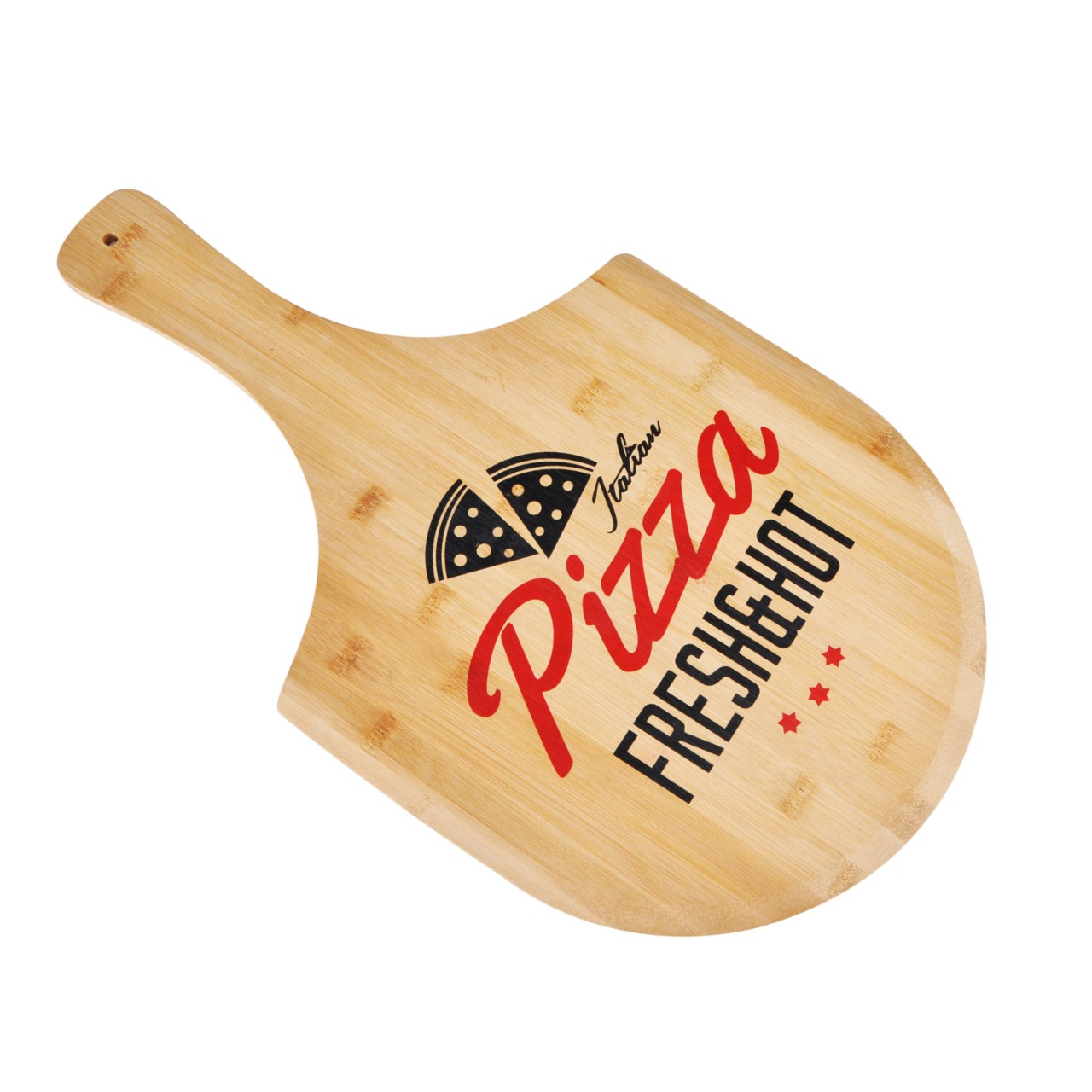 Pizzabrett zum Servieren – für 30cm Pizzen – 53,5×30,5×0,9cm Bambus…