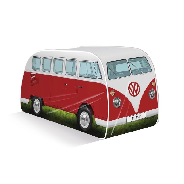 VW Collection – VW T1 Bus – Kinder Pop up Spielzelt – rot