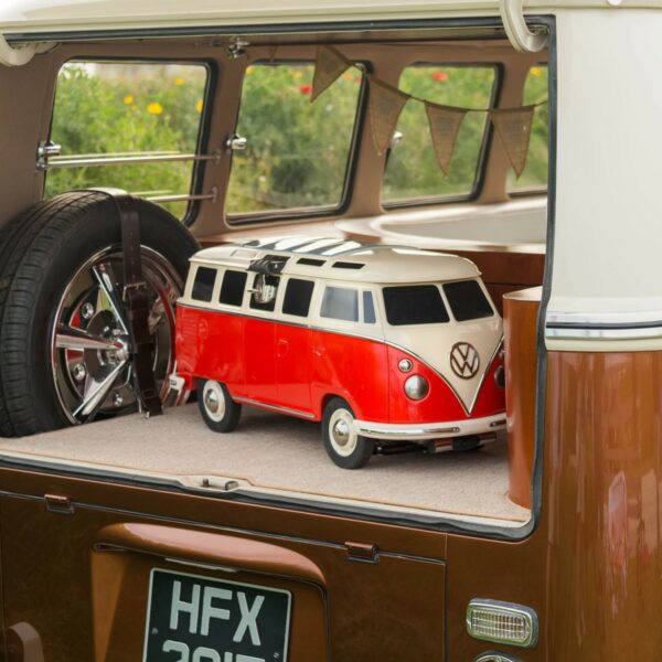 VW Collection - VW T1 Bus - fahrbare Kühlbox - 30 Liter - rot