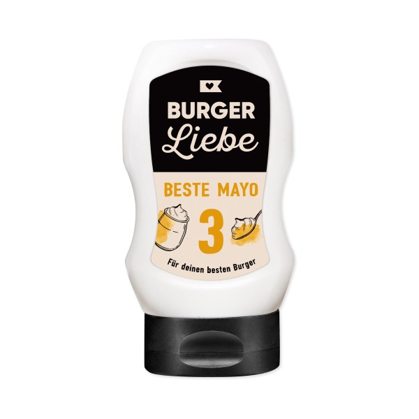 BURGER LIEBE Burgersoße – Beste Mayo – 300ml- vegan – ohne Konservi…
