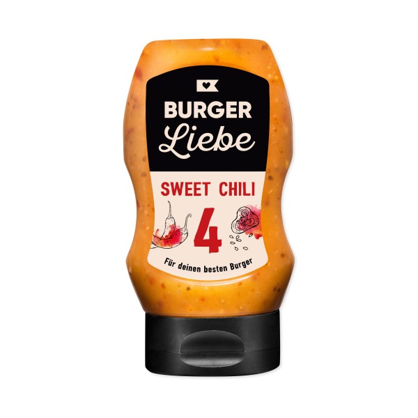 BURGER LIEBE Burgersoße – Sweet Chili – 300ml – vegan – ohne Konser…