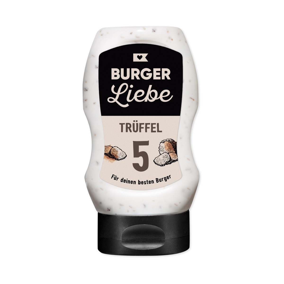 BURGER LIEBE Burgersoße – Trüffel Mayo – 300ml – vegan – ohne Konse…