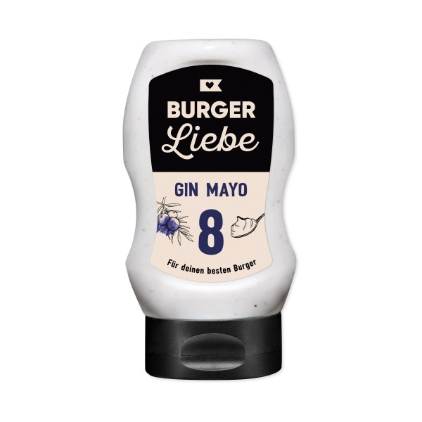 BURGER LIEBE Burgersoße – Gin Mayo – 300ml – vegan – ohne Konservie…