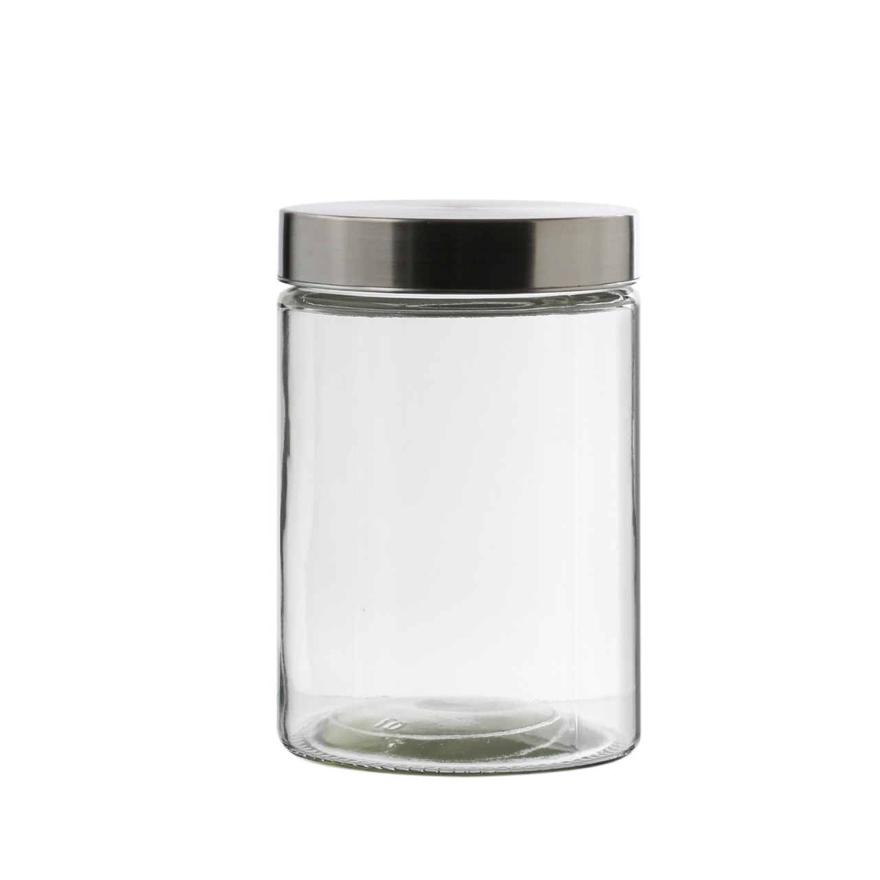 Vorratsdose M – Glas mit Edelstahldeckel – 1,25 Liter – D: 11cm –  …