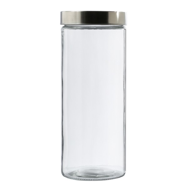 Vorratsdose XL - Vorratsglas mit Edelstahldeckel - 2,2 Liter - D: 1...