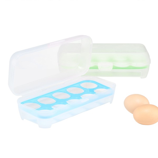 Eier Aufbewahrungsbox für 10 Eier – Kunststoff – Eierbox mehrweg