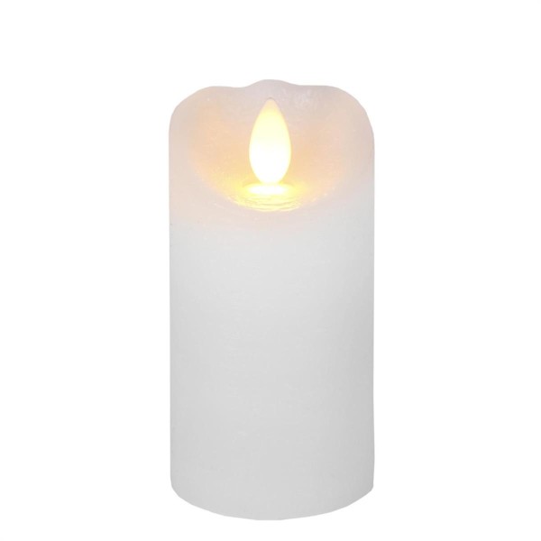 LED Kerze GLOW – Echtwachs – gelbe flackernde LED – Timer – H: 10cm…