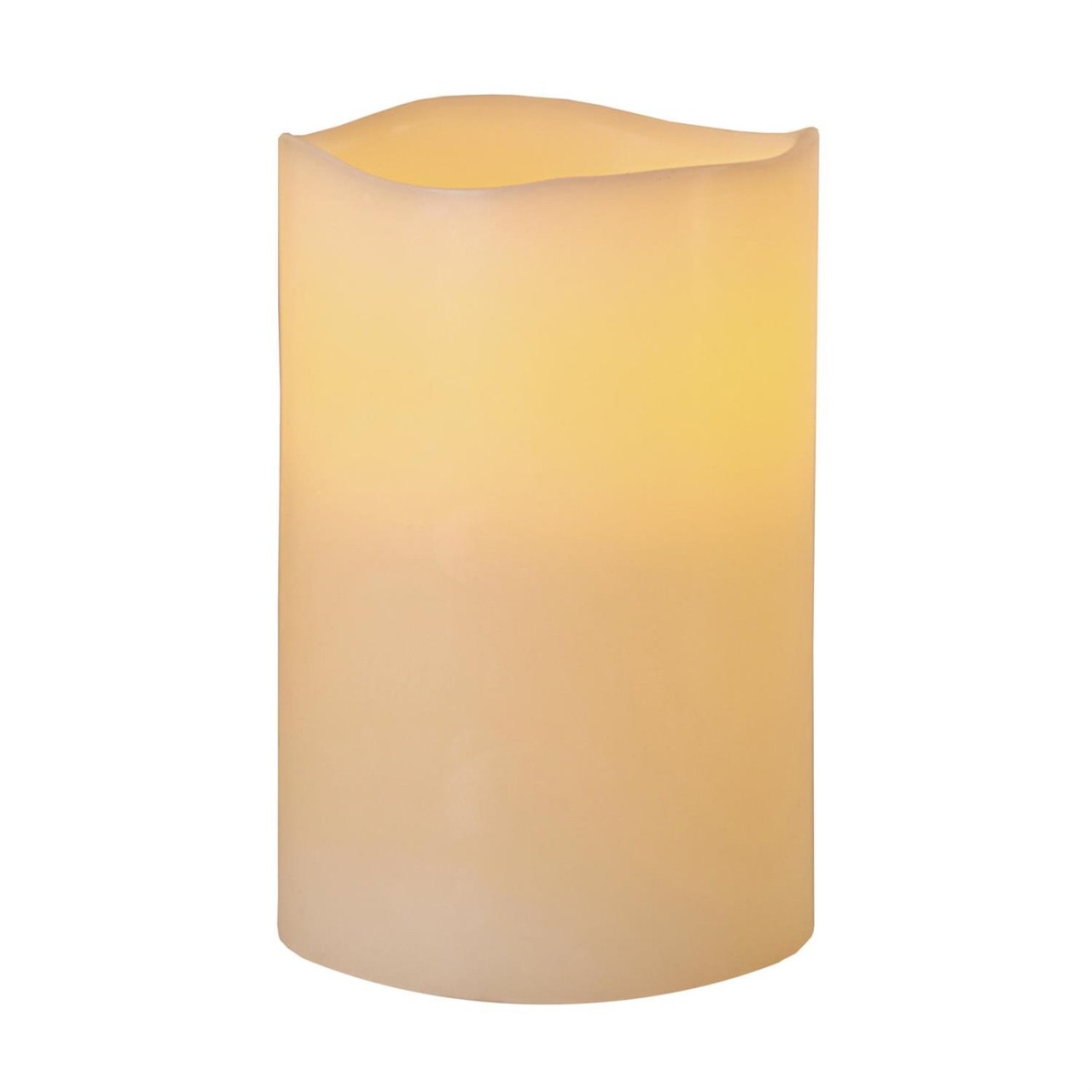 LED Kerze Big – Echtwachs – flackernde gelbe LED – Timer – Batterie…