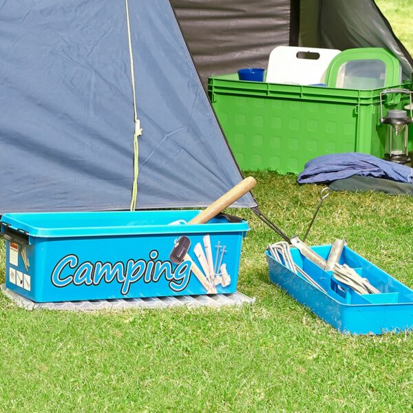 Camping Box 9,5 Liter - mit Einsatz und Deckel