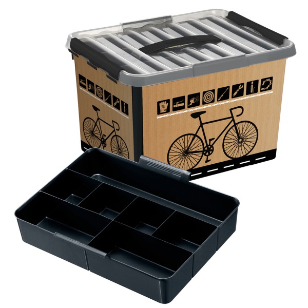 Fahrrad Zubehör Box 22 Liter – mit Einsatz und Deckel
