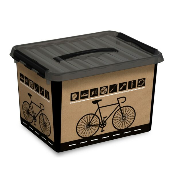 Fahrrad Zubehör Box 22 Liter - mit Einsatz und Deckel