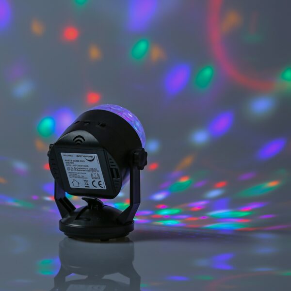 Party Dome Pro - farbenfroher Lichteffekt mit Fernbedienung - Batte...