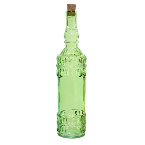 Deko Flasche mit Korken - Retro Glasflasche -  Vintage - Recyclingg...