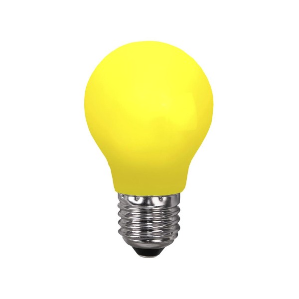 LED Leuchtmittel DEKOPARTY gelb – A55 – E27 – 0,8W – 18lm – schlagf…