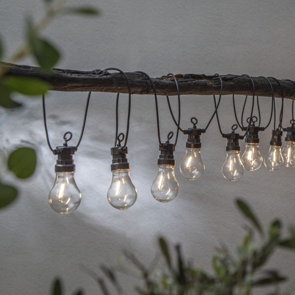 LED Lichterkette “Circus Filament” – 10 Birnen – warmweiße Filament…