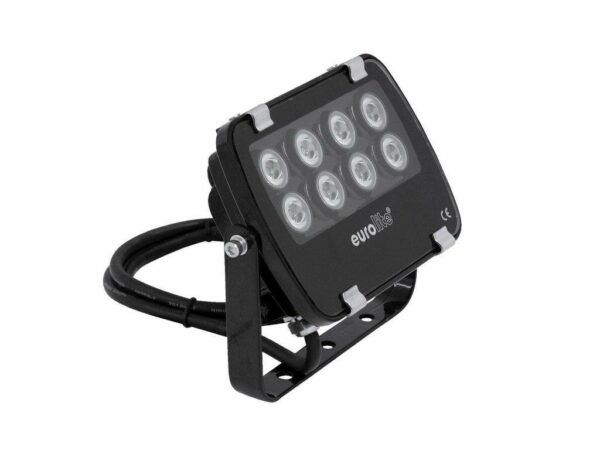 EUROLITE LED IP FL-8-UV | 30° | 8x1W | IP56 | UV Schwarzlicht