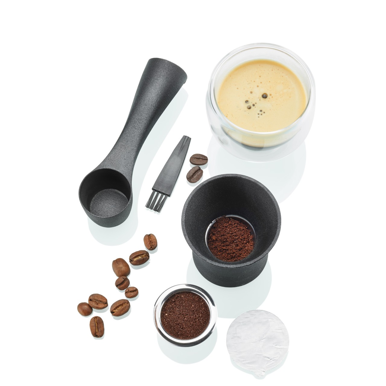 Kaffeekapseln Set CONSCIO – 2 wiederverwendbare Kapseln – mit Zubeh…