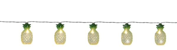 LED Lichterkette "Ananas" - 10 warmweiße LED - L: 1,8m - Batterie -...