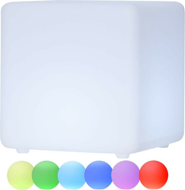 LED-Würfel "Twilights" - 28cm - RGB Wechsel/feste Farbe - Fernbedie...