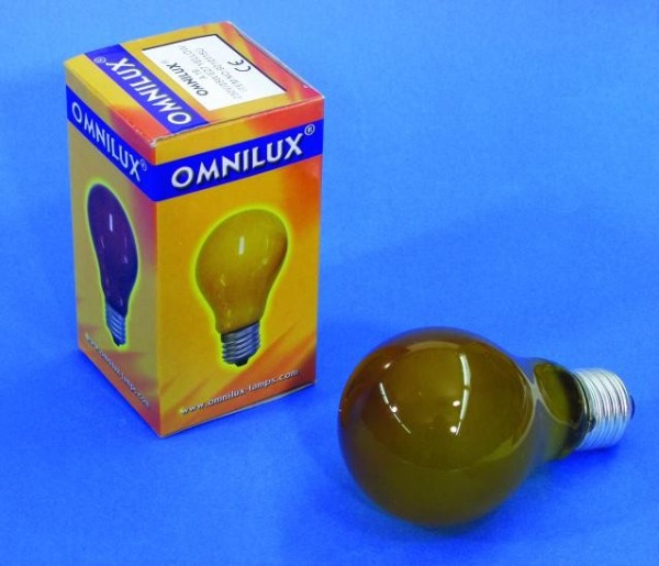 Glühlampe – Omnilux A19 – E27 – 25W – Gelb