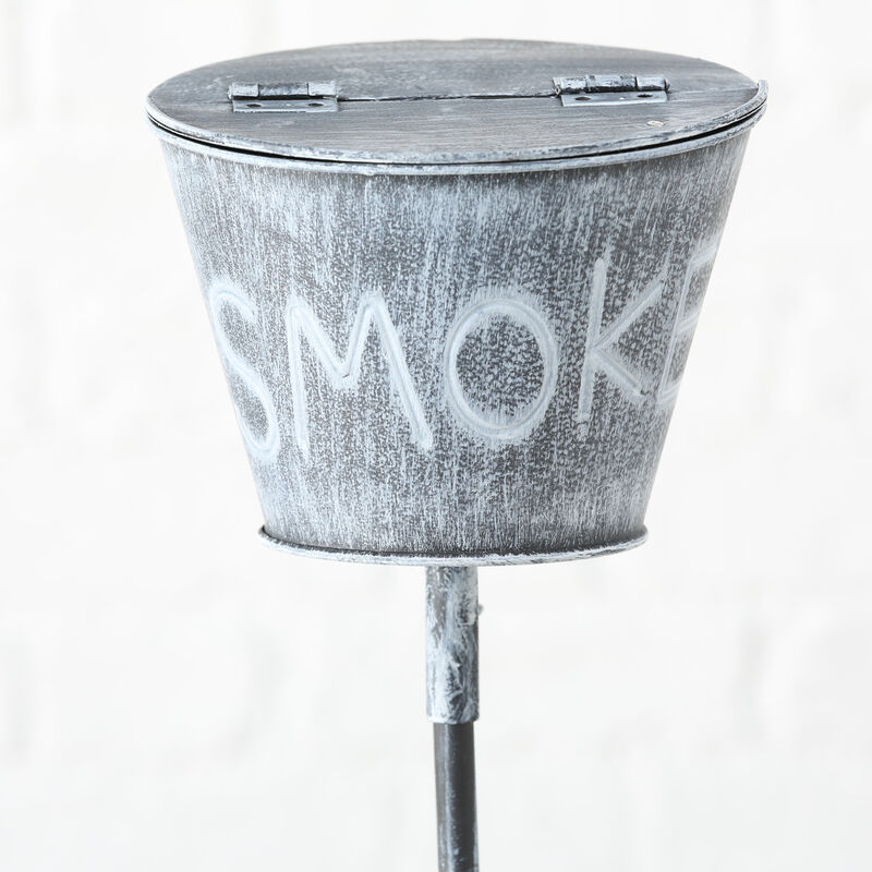 Aschenbecher Smoke Sturmaschenbecher aus Metall, ø 15 cm, mit Stiel – Boltze