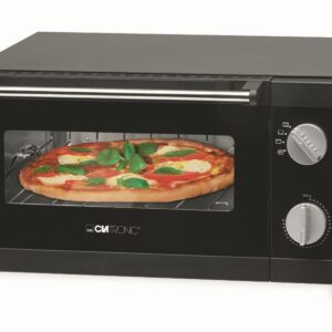 Clatronic Multi Pizza-Ofen MPO 3520, 12 L, 1000 W, schwarz