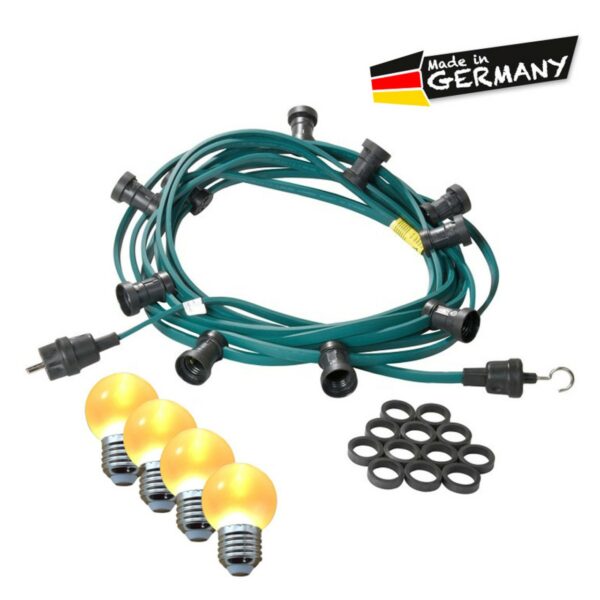 Illu-/Partylichterkette 10m - Außenlichterkette - Made in Germany -...