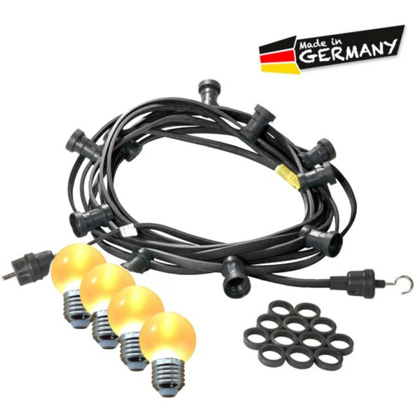 Illu-/Partylichterkette 40m - Außenlichterkette - Made in Germany -...