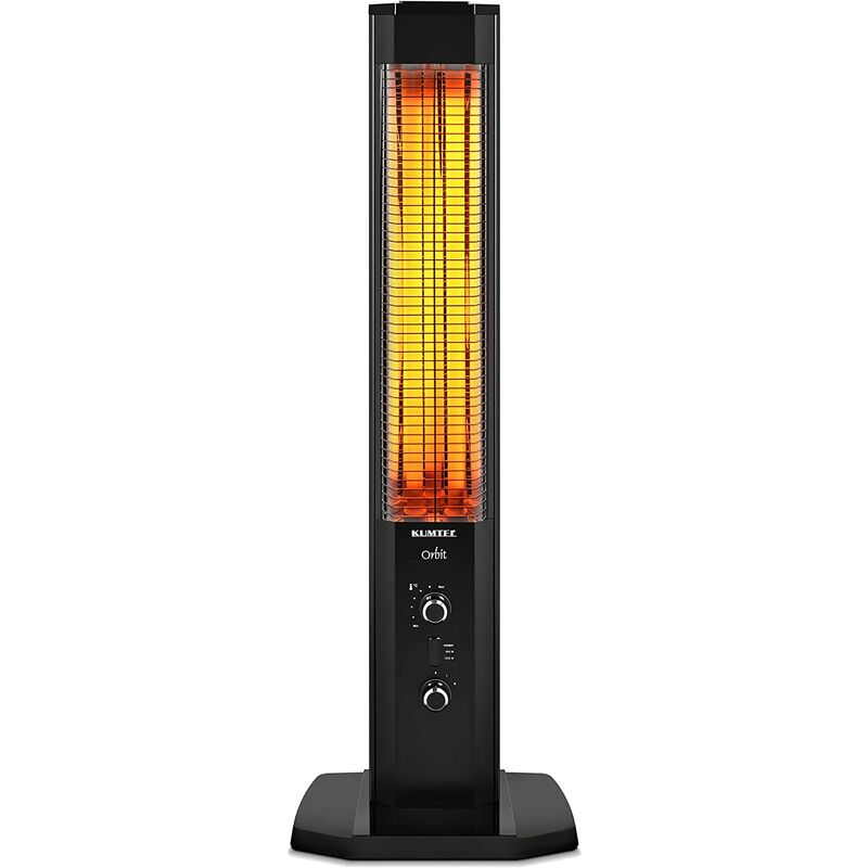 Kumtel – Stand-Infrarotheizung mit Thermostat für den Innen- und Außenbereich, Infrarot-Heizstrahler Standgerät mit tragbarem, elegantem Design, 2