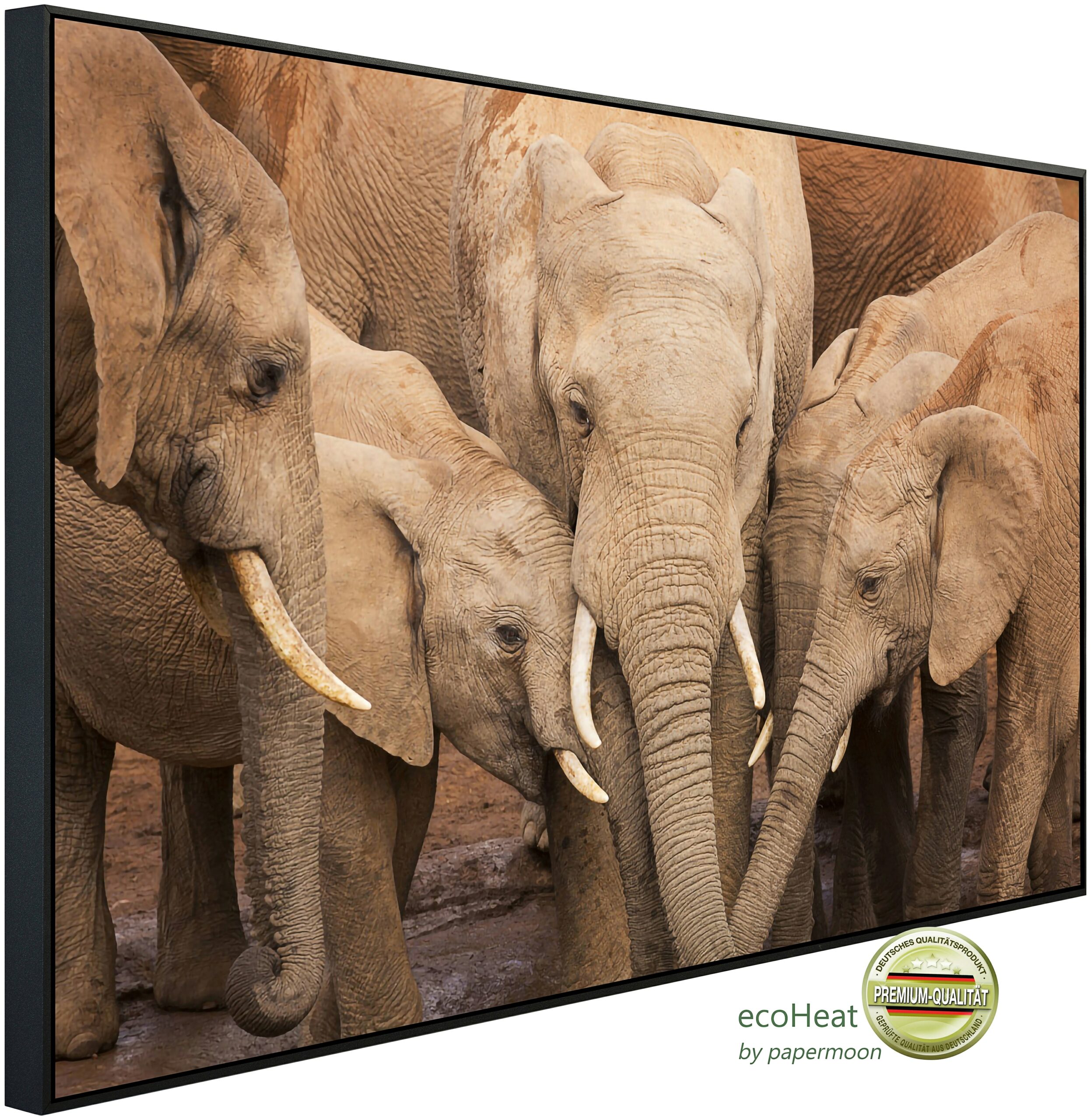 Papermoon Infrarotheizung "Elefanten", sehr angenehme Strahlungswärme