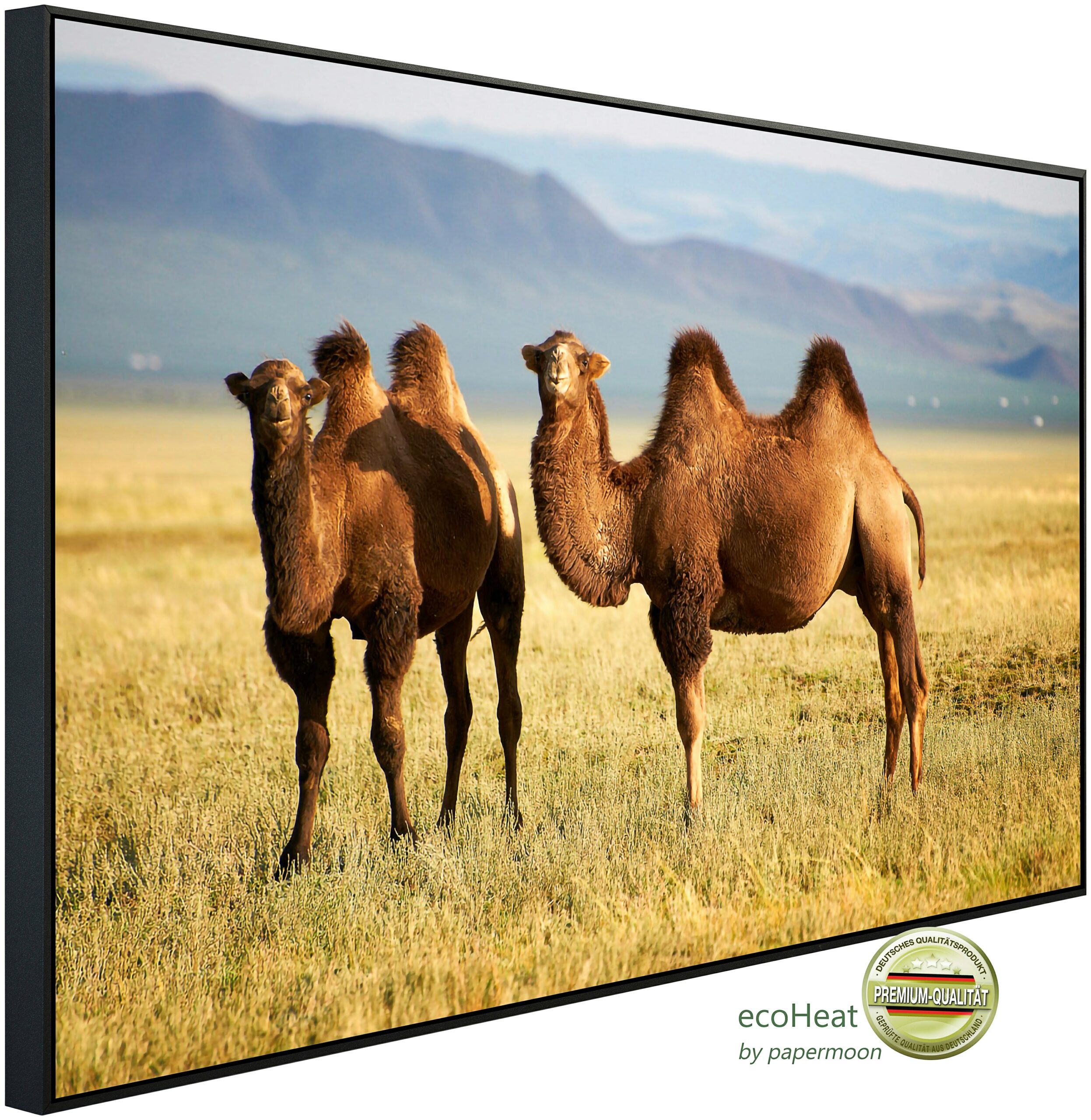 Papermoon Infrarotheizung "Mongolische Kamele", sehr angenehme Strahlungswärme