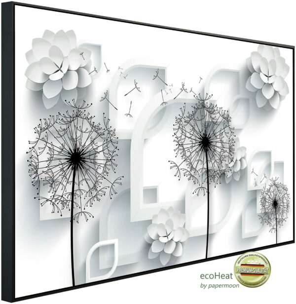 Papermoon Infrarotheizung "Muster mit Blumen", sehr angenehme Strahlungswärme