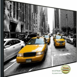 Papermoon Infrarotheizung "New York taxis Schwarz & Weiß", sehr angenehme Strahlungswärme