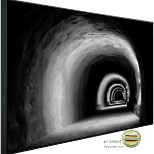 Papermoon Infrarotheizung "Tunnel Schwarz & Weiß", sehr angenehme Strahlungswärme