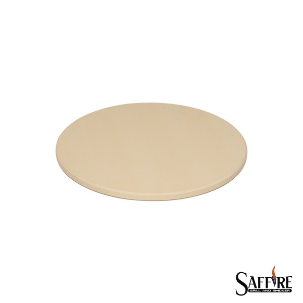 SAFFIRE Pizzastein 36,8cm – für Kamado L (19″/48cm) Keramikgrill