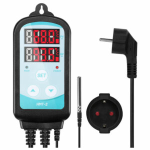 Randaco Temperaturregler Infrarotheizungen Digitaler Frostschutzthermostat Kühlen Thermostat 3000W 230V - Schwarz