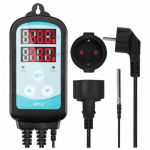 Temperaturregler Infrarotheizungen Thermostat Digitaler Pflanzschuppen Controller Innenthermostat 230V 3000W - Schwarz - Tolletour