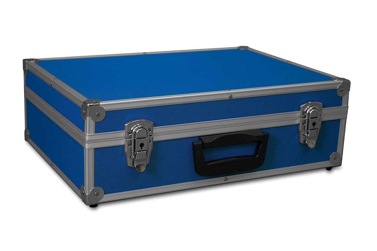 GORANDO® Transportkoffer blau | Alurahmen | 440x300x130mm | Für Wer…