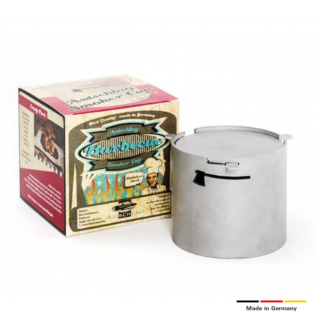 Axtschlag Smoker Cup – Räucherbox aus Edelstahl