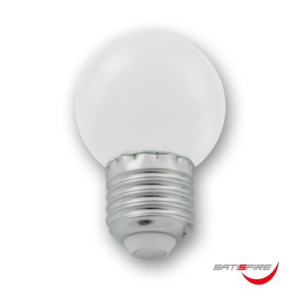 LED Leuchtmittel G45 – kaltweiß 6000K – E27 – 1W | SATISFIRE