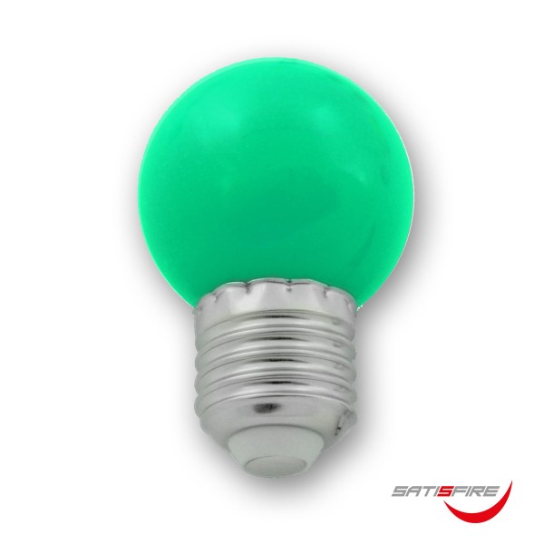 LED Leuchtmittel G45 – grün – E27 – 1W | SATISFIRE