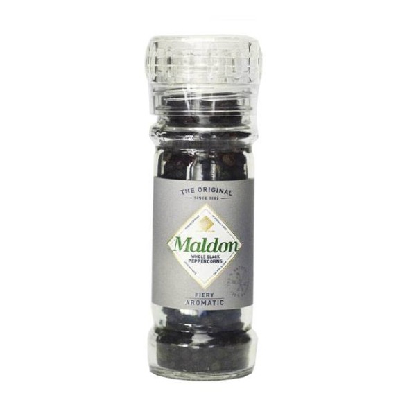 Maldon – Black Peppercorn Grinder – Pfeffermühle 50g – schwarzer Pf…