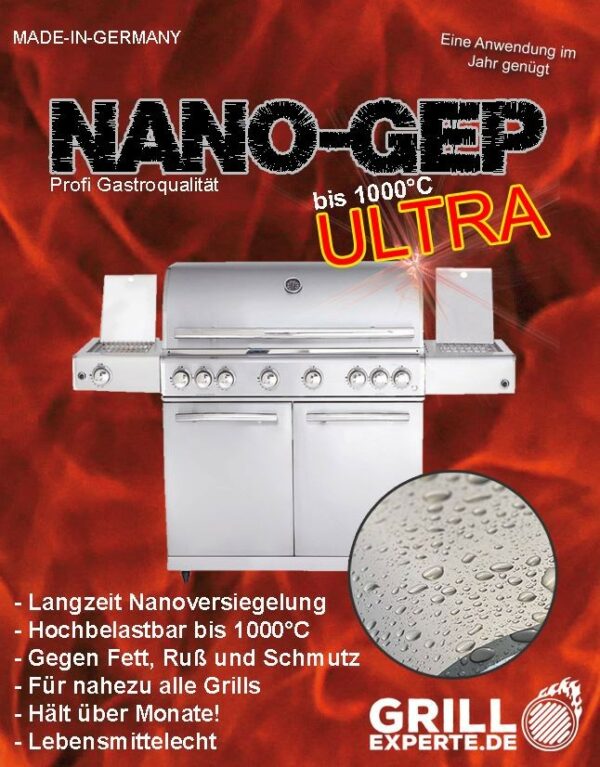 NANO GEP - ULTRA - Nano-Grillversiegelung - Premium - bis 1000°C