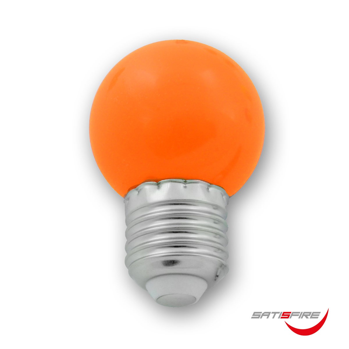 LED Leuchtmittel G45 – orange – E27 – 1W | SATISFIRE