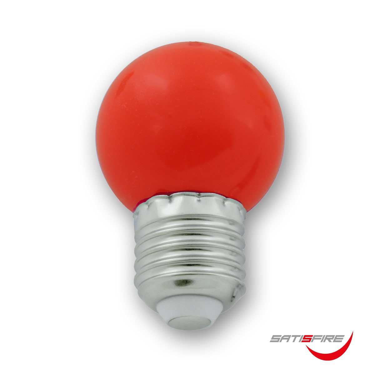 LED Leuchtmittel G45 – rot – E27 – 1W | SATISFIRE
