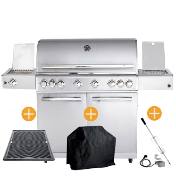 CHEF Paket XL3 Backburner Seitenkocher Steakzone AIR System GRATIS:...