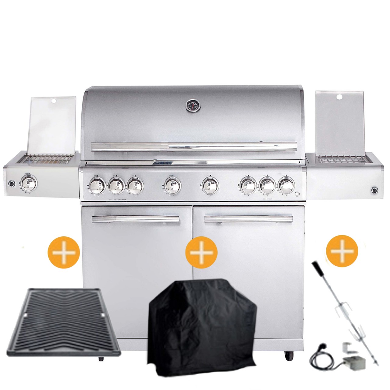 CHEF Paket XL3 Backburner Seitenkocher Steakzone AIR System GRATIS:…