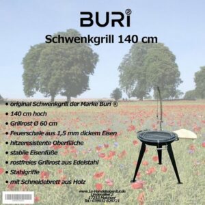 BURI Gasgrill Schwenkgrill 140 cm der Marke Buri ®