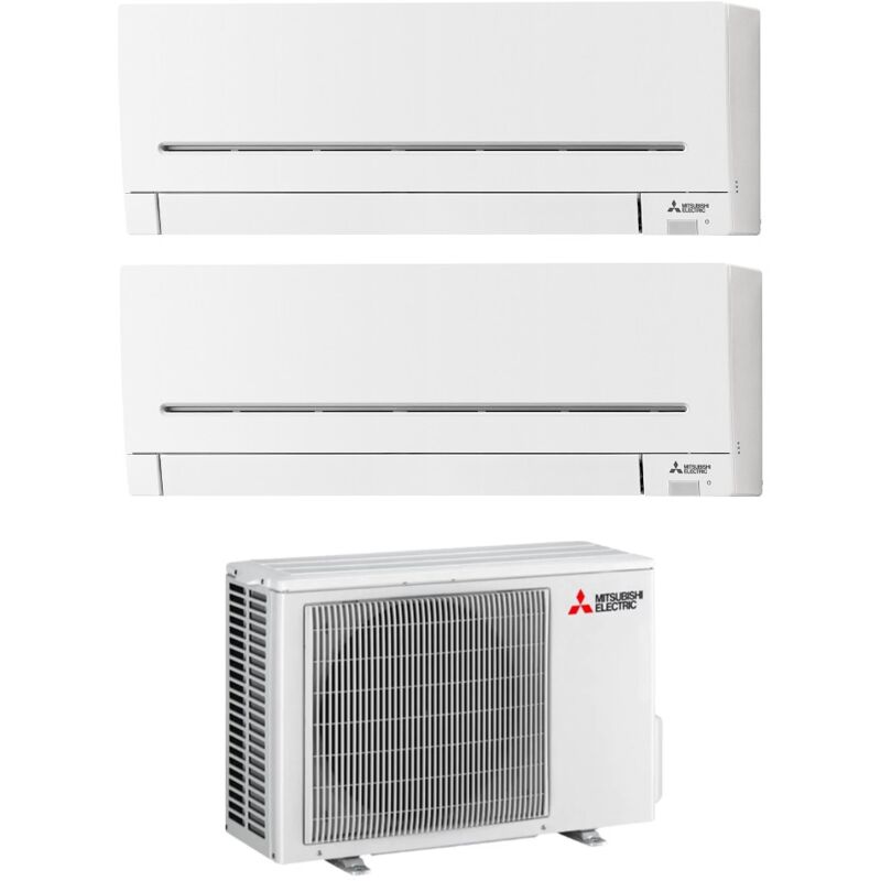 Klimagerät Inverter Mitsubishi Monosplit 12000+12000 Btu Energieklasse R-32 A+++ weiß – Standard